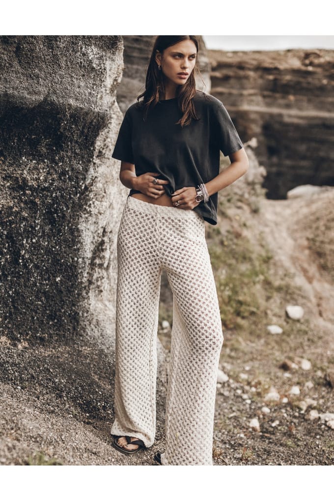 Mikuta The Ecru Crochet Pants Taglia: M | Pantaloni Outlet | Donna | Marrone