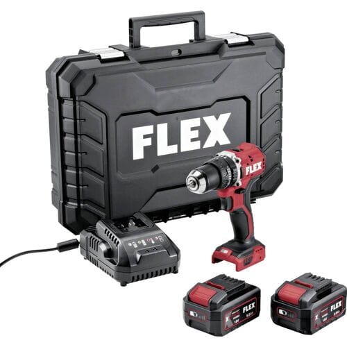 Flex 534914 Accu-klopboor/schroefmachine 18 V Aantal meegeleverde accus: 2 5 Ah Li-ion