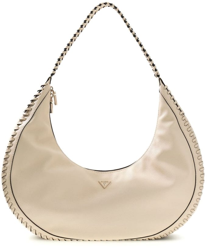 GUESS schoudertas Petra Hobo Bone crème