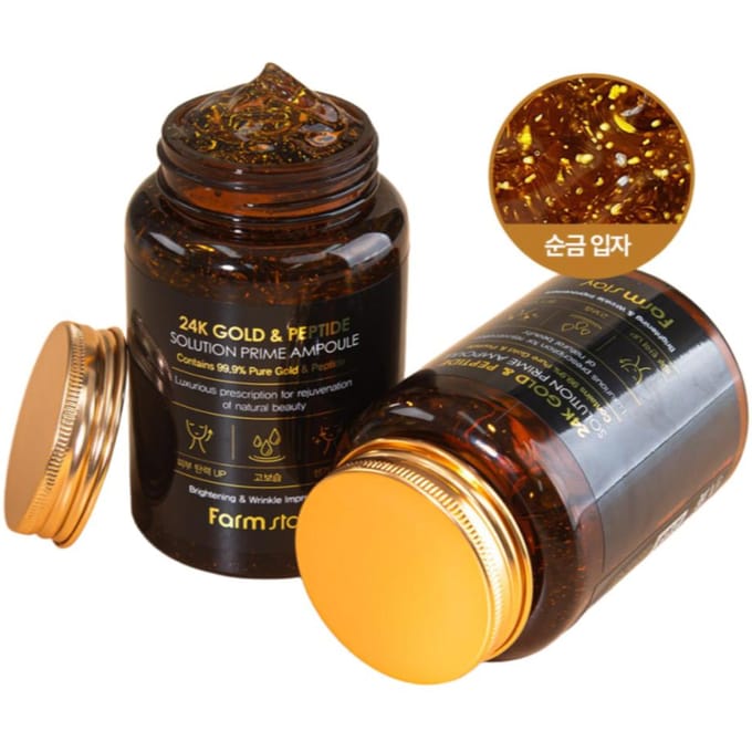 Farmstay Solution Prime à l'Or 24K et aux Peptides 250ml x 3 pièces
