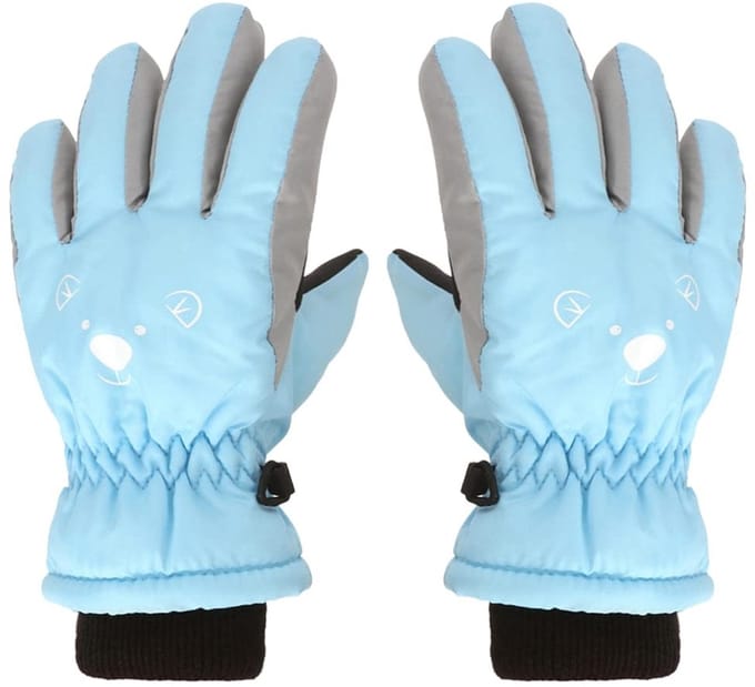 Dailygoods- Skihandschoenen Kind Waterdicht - Winterhandschoenen - Winddicht - Verstelbaar - Polyester - 3 Stuks