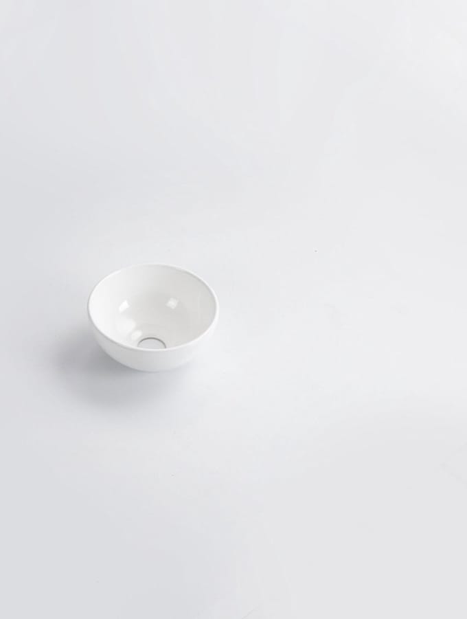 Wiesbaden Consilio waskom rond 20 x 9 cm keramiek glans wit