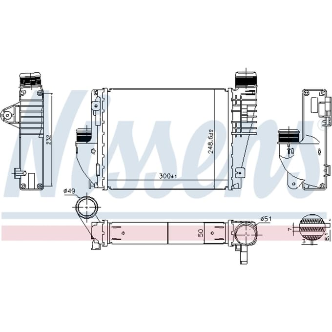 Intercooler NISSENS 961522