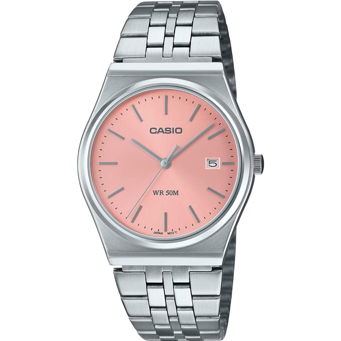 Casio Dames Casio horloge MTP-B145D-4AVEF - Horloge - Staal - Zilverkleurig - 35 mm