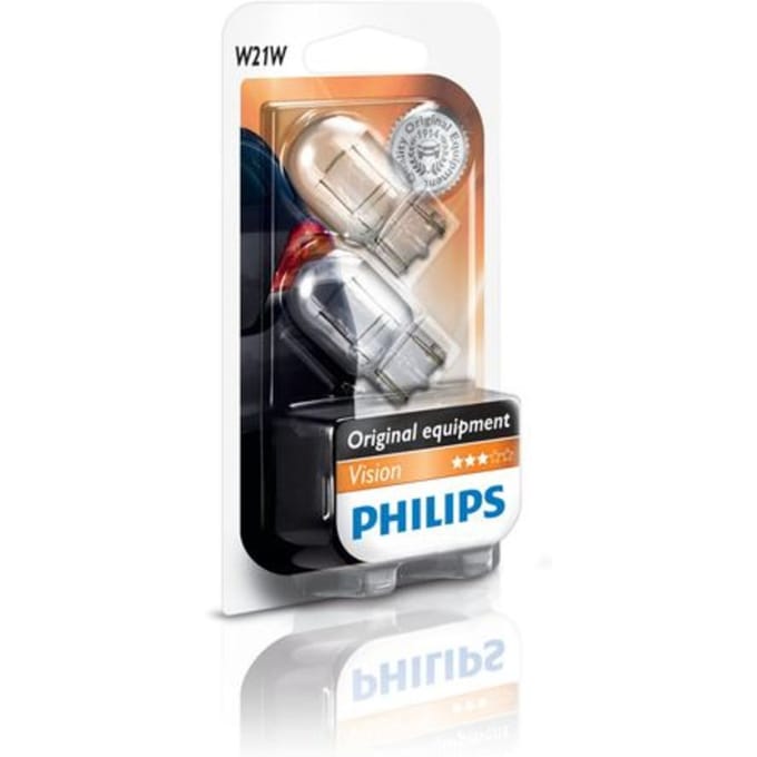 P27/7w lamp PHILIPS W21W 12V/21W, 2 Stuk