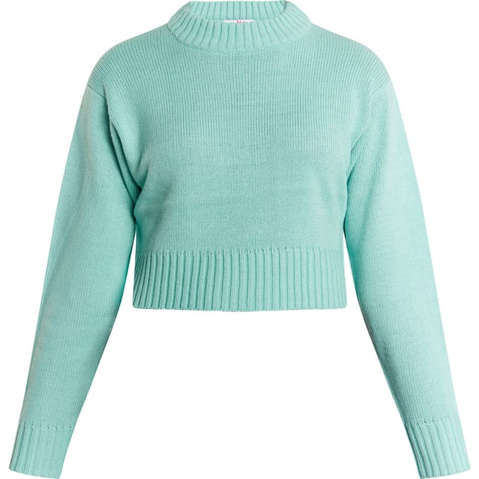 Mymo korte trui Dames aqua
