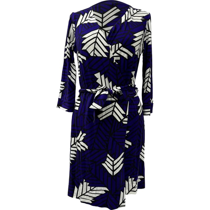 Diane Von Furstenberg nieuwe Julian wikkeljurk in paarse viscose