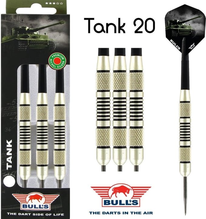 Bull's Tank Nickel Silver 20g - Dartpijlen