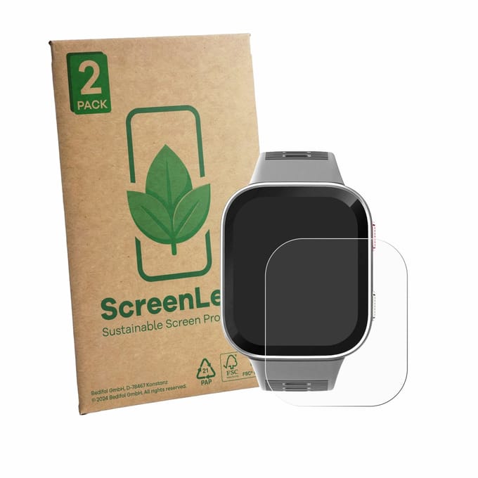 2 Stuks Screenprotector voor Amazfit Bip Max - Hoogwaardige Beschermfolie transparant
