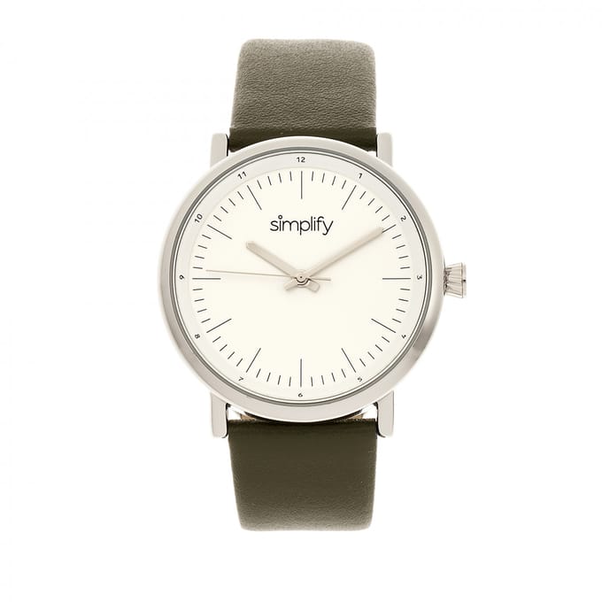 Vereenvoudig het 6200 horloge met leren band