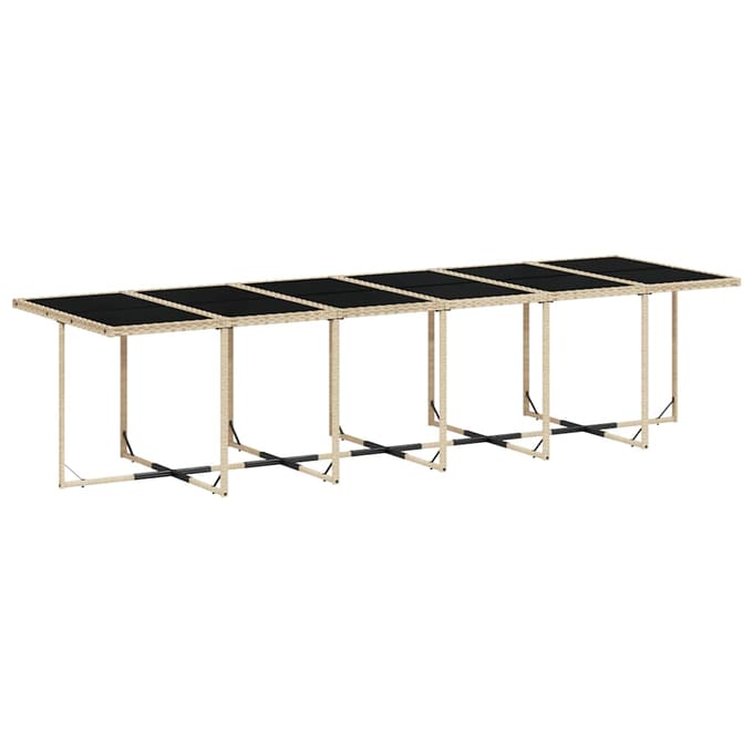 vidaXL - 17-delige - Tuinset - met - kussens - poly - rattan - gemengd - beige