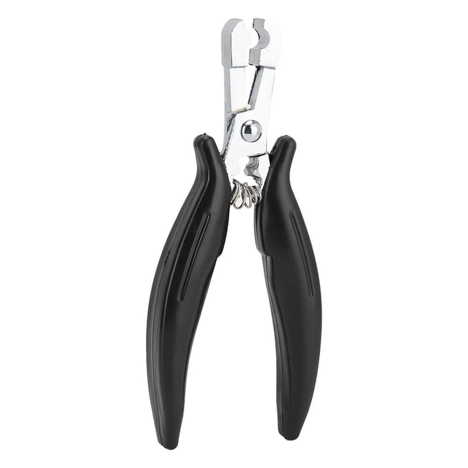 Hairextensie Tang Roestvrij Staal Antislip Handvat Hairextensie Pruik Gereedschap gray