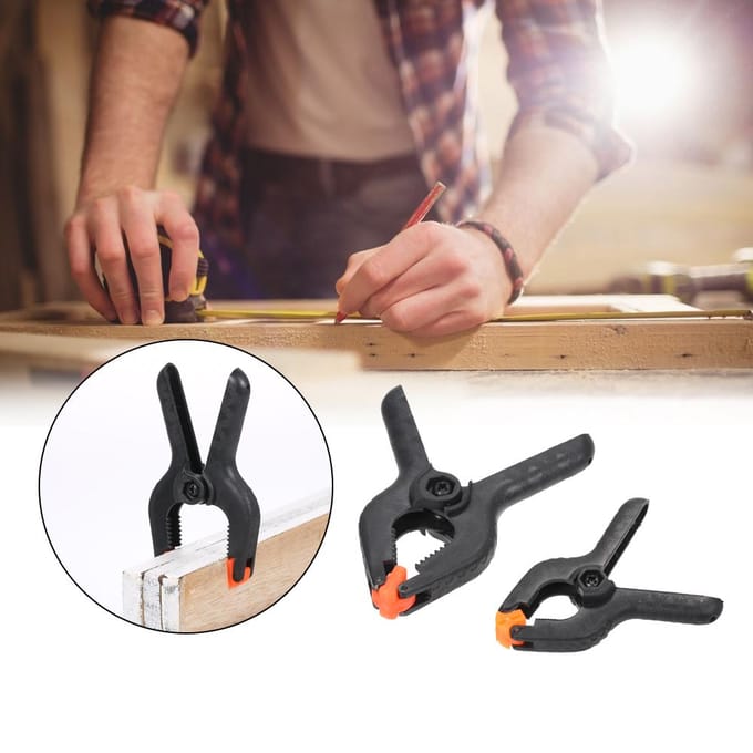 10 stuks plastic nylon tuimelschakelaar A-klem veerklemmen multifunctionele cliptips doe-het-zelf gereedschapsset voor gray