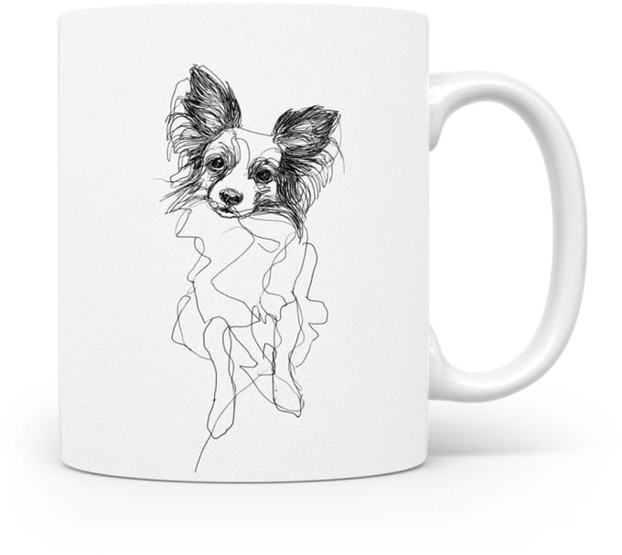 Beker Vlinderhondje (Papillon/Phalène)