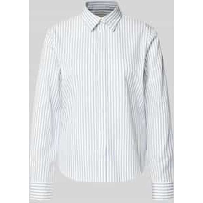 Regular fit blouse met labelstitching