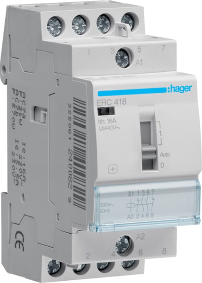 Hager Relais 16a 2no+2nc 230v~50hz