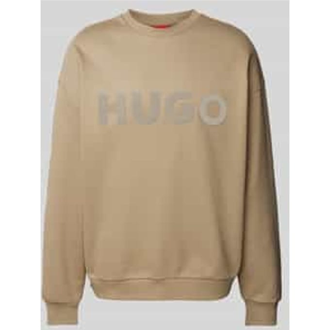 Sweatshirt met labelprint, model 'Dinex'