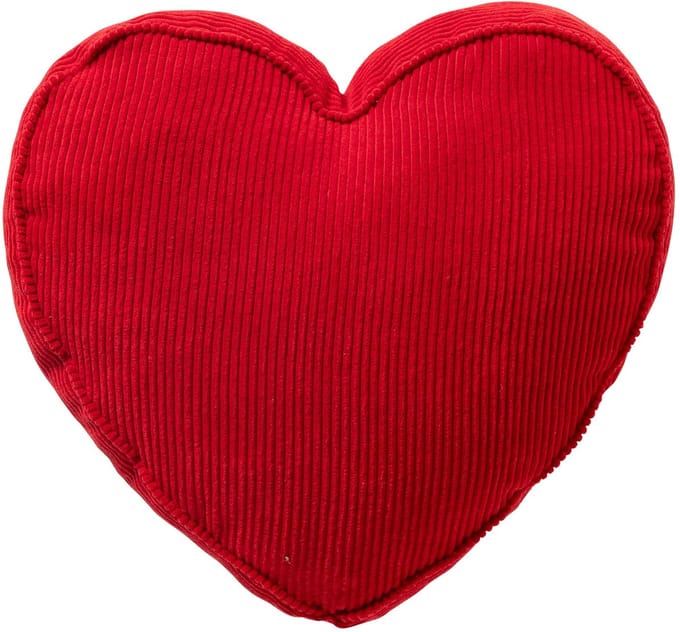 LOVE - sierkussen 40x40 cm - hart - True Red - rood