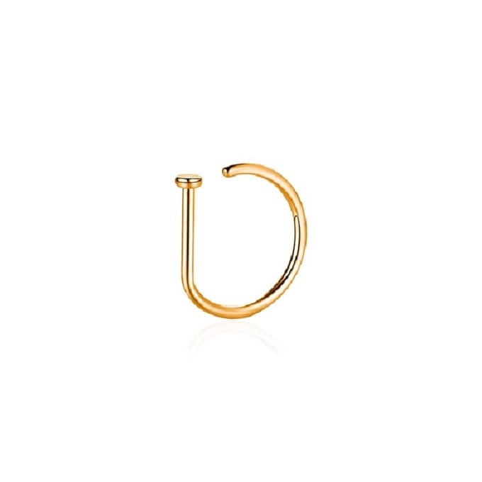 WiseGoods Luxe Kunst Neuspiercing Dames & Heren - Neusring - Neus Piercing - Piercings - Sieraad - Cadeau - Sieraden - RVS - Goud
