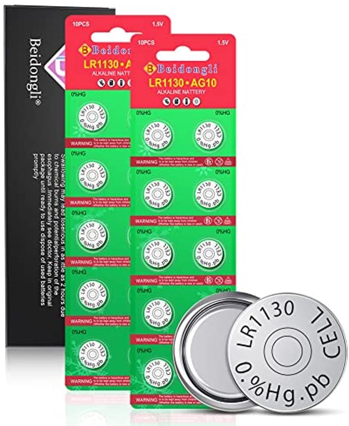 Alkaline knoopcellen LR1130 1,5V - 20 stuks