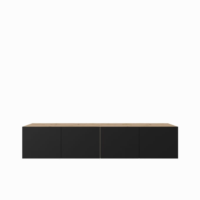 TV-kast Leo 200 (2x100) cm (artisan + zwart)