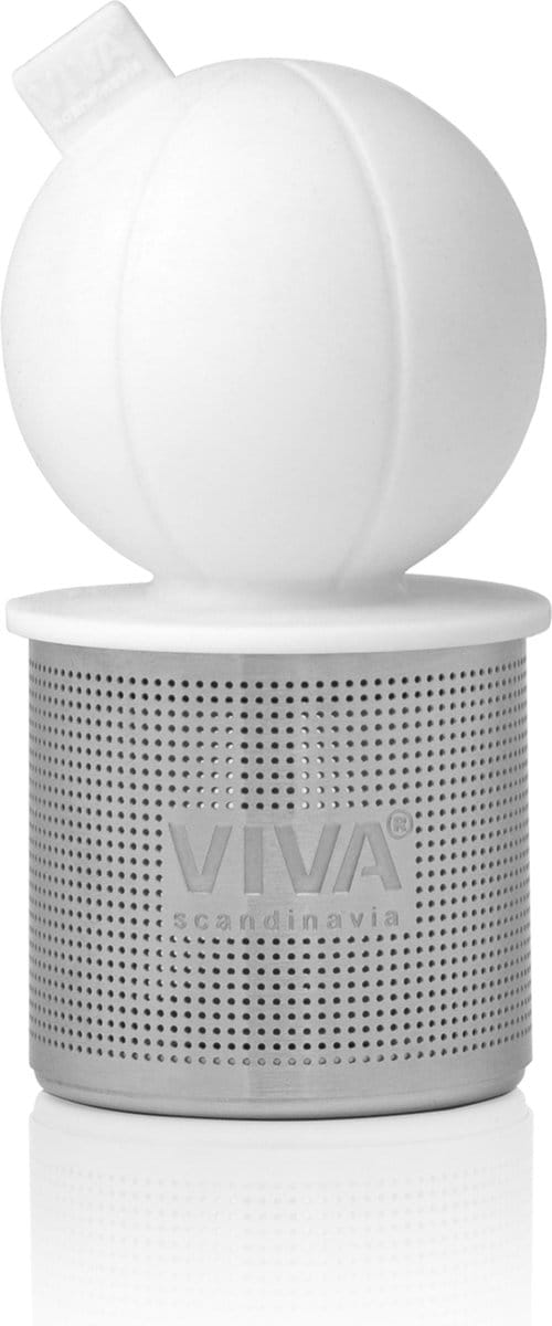 Viva Scandinavia Infusion Drijvend Thee-ei - 3.8x8 cm - Wit