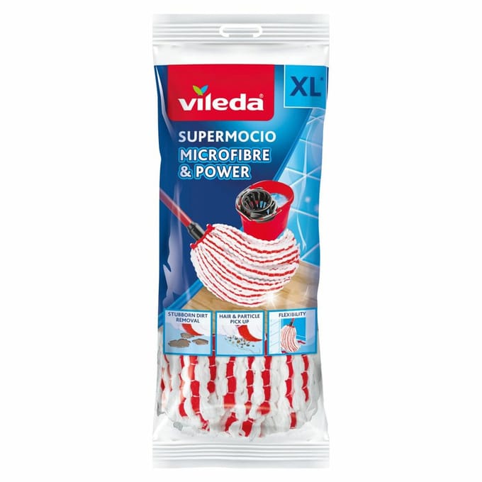Vileda Super Mocio Microvezel & Power Navulling - 3 x - Voordeelverpakking