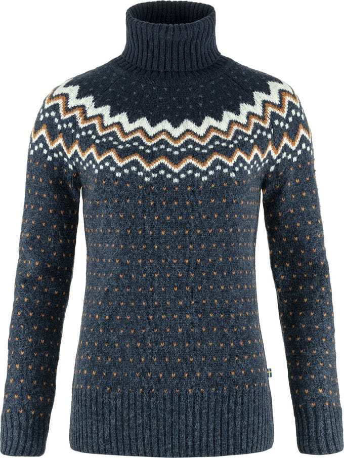 Fjallraven Övik Knit Roller Neck W Dames Outdoortrui - Maat M