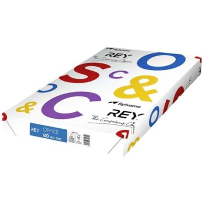 Kopieerpapier Rey Office A3 80gr wit 500 vel