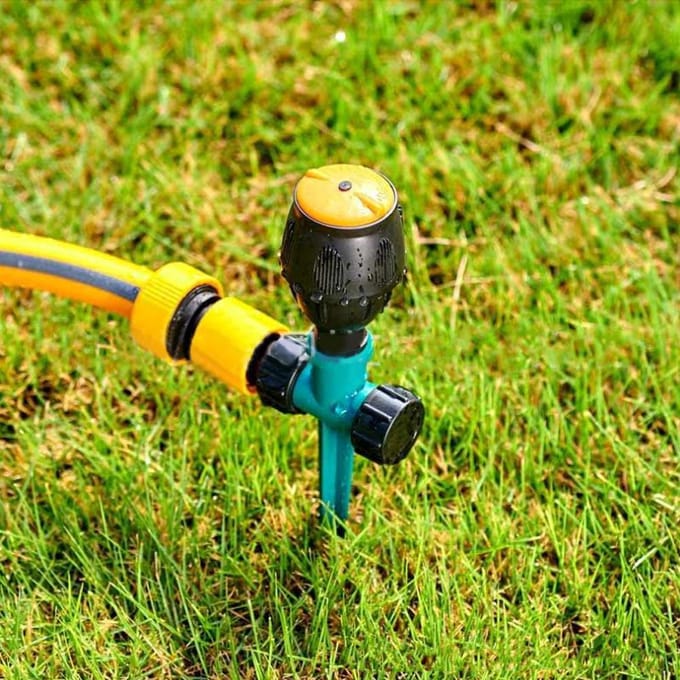 360 Graden Roterende Gazon Water Sproeier Tuin Irrigatie Besproeiing Koeling Accessoires black