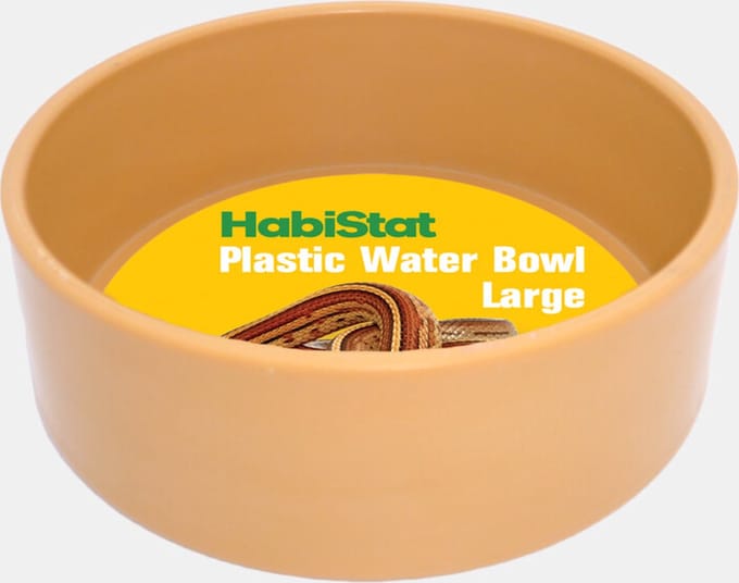 Habistat - Ronde Plastic Water Bak - Groot - 13 X 13 X 4.5cm