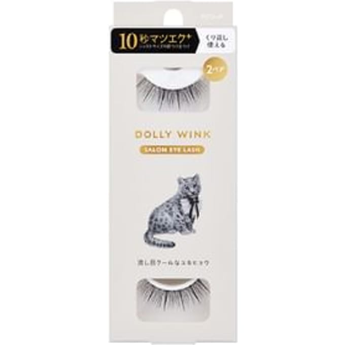 Koji - Dolly Wink Salon Eye Lash 22 Cool Sidelong Glance Snow Leopard - 2 pairs
