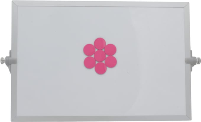 Sam Creative Whiteboard Magneten - Magnetisch Symbool - Cirkel - 2 cm - Roze - 25 stuks - Whiteboard