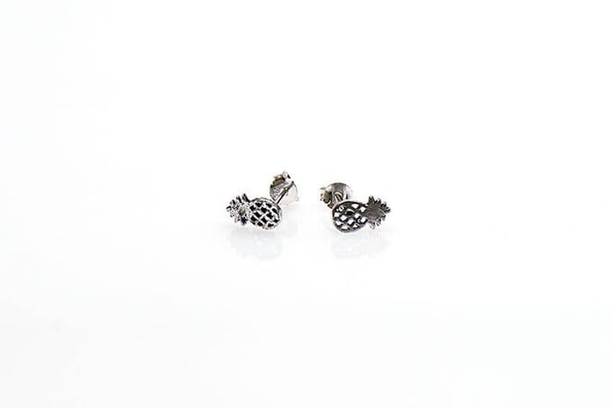 Karma Oorbellen Pineapple Zilver