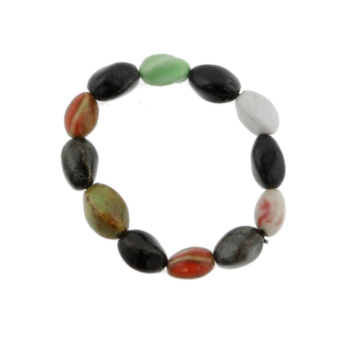 Behave - Kralenarmband keramiek multi kleur - handgemaakt accent
