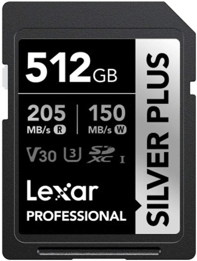 Lexar Professional SILVER PLUS SDXC - 205MB/s - 512GB