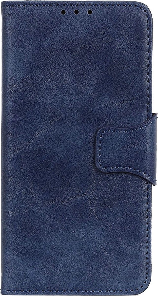 Shop4 - Samsung Galaxy S22 Plus Hoesje - Wallet Case met Pasjeshouder Cabello Blauw