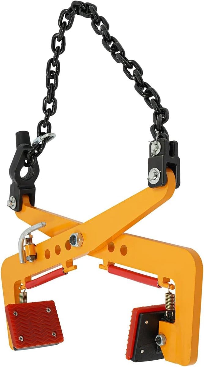 Verplaatsingstang - Heftang steen - Stenen Verplaatsen - Verstelbare opening - 325 kg capaciteit - Geel