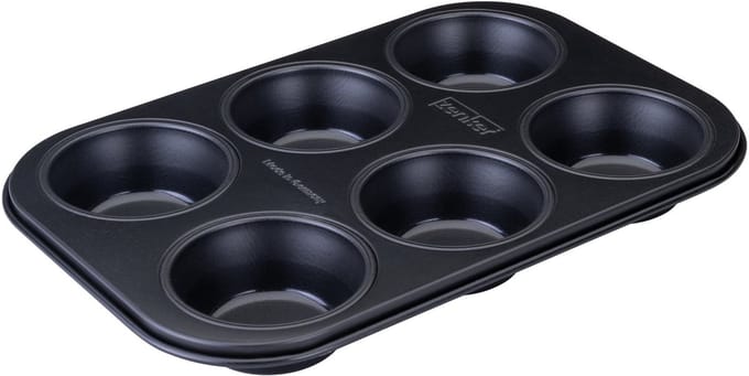 Muffinvorm 6 holtes 28 x 19 cm Zenker Perfect Black +