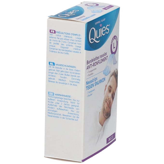 Quies Neusstrips Tegen Snurken 24 Verband(en)