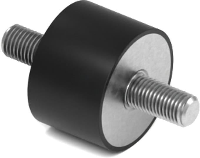 Rubbermagazijn - Trillingsdemper - Type A - 30x20mm - M8 - Set 10 stuks