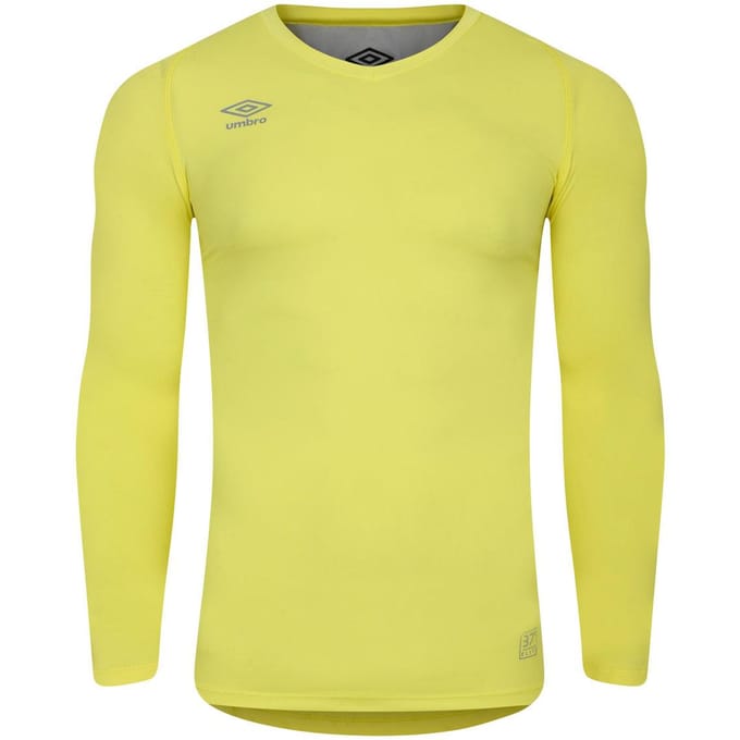 Umbro Heren Elite V Neck Base Layer Top (Citroen tonic)