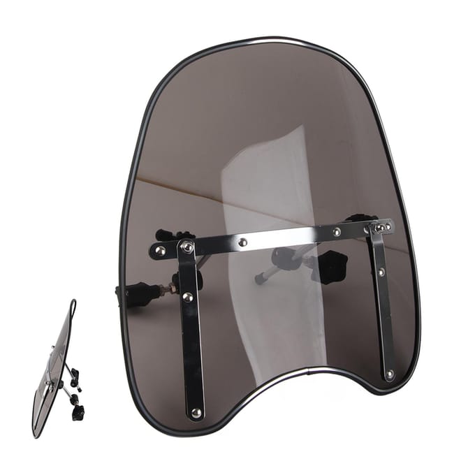 Universele Motorfiets Windscherm 22?25mm Stuurmontage gray
