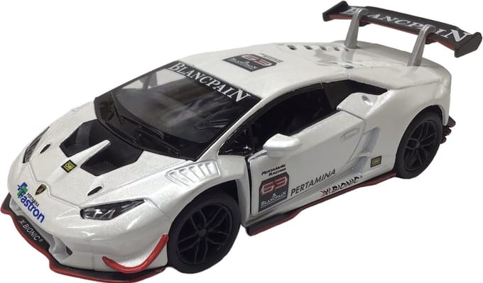 Kinsmart Schaalmodel Lamborghini Huracan 1:36 Pull-back Wit