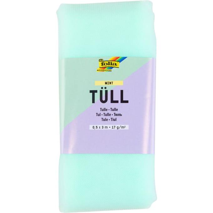 Tule stof, 3 m - Mint
