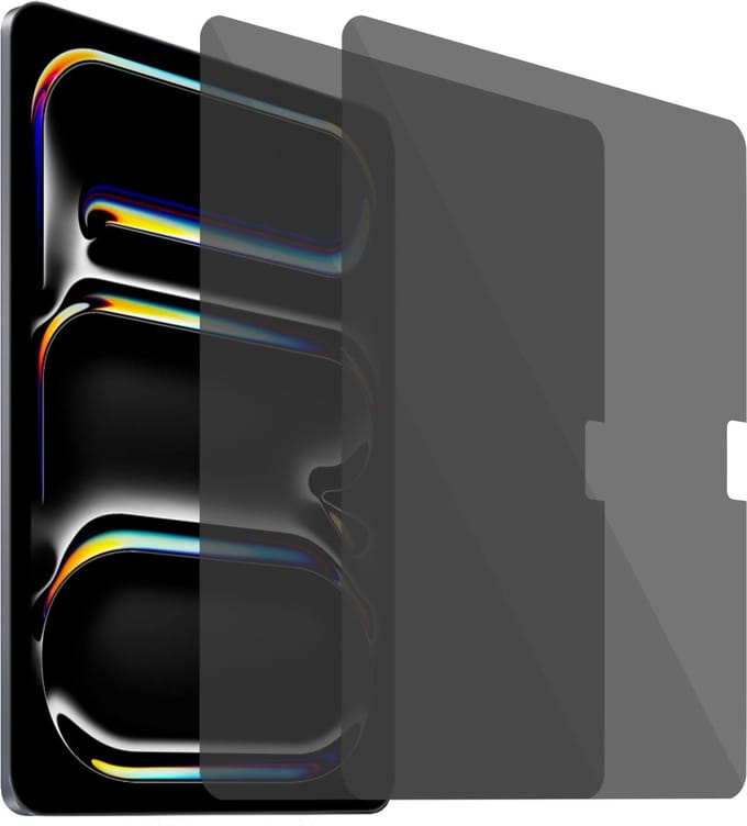 2x Geschikt voor Apple iPad Pro 13 2024 - Privacy Screenprotector - Beschermglas - Privé GuardCover