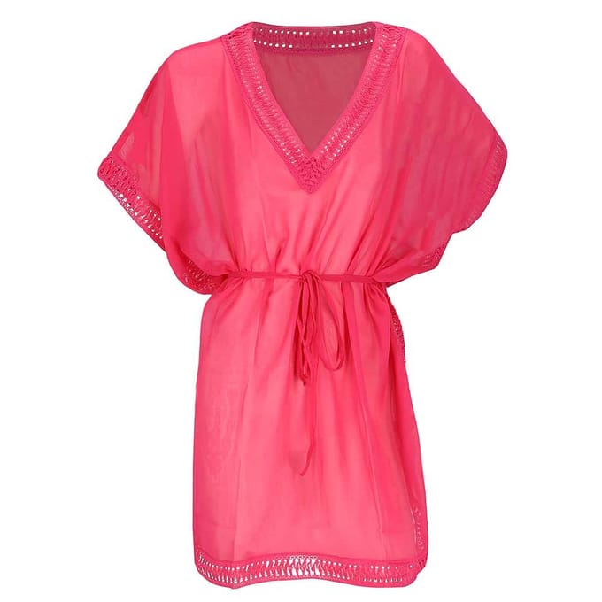 Zomerjurk - Overtop Dames - One Size - Fuchsia / One size