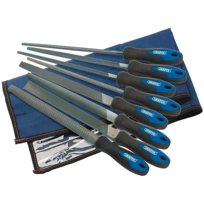 Set van 6 vijl en 2 raspen Draper (x8)