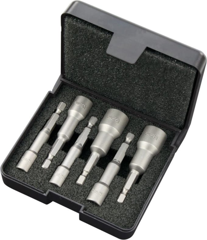 Felo Dopsleutelbitset Magnetisch 6-delig