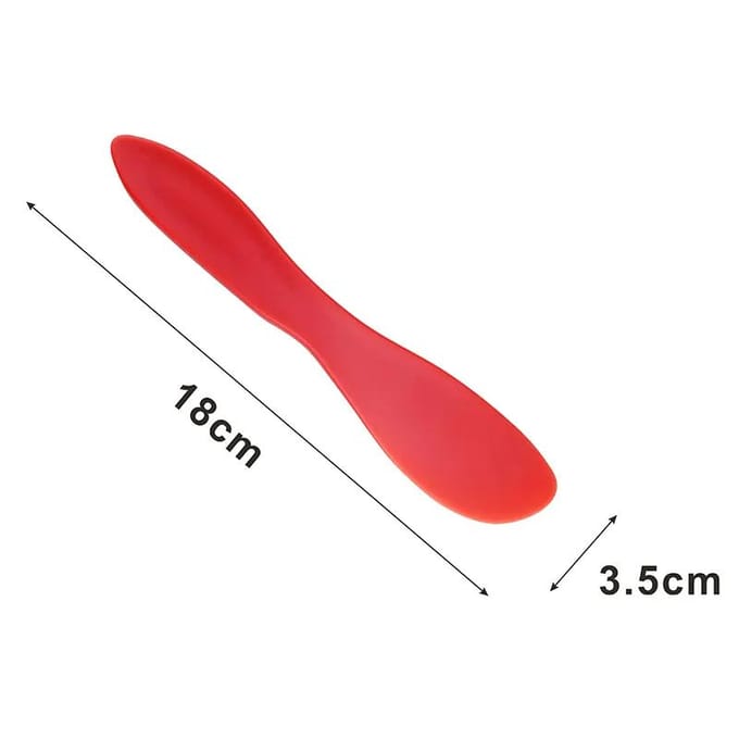 1 Pièce Grattoirs à Pâte à Pâtisserie Mélangeur Spatule Long Manche Outils Crème à Gâteau Gadgets de Cuisine Plastique rouge